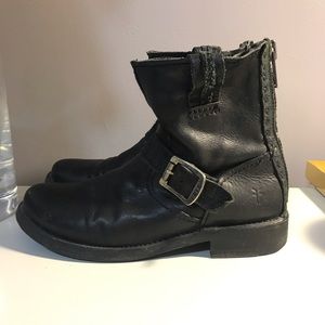 Frye Slouchy Ankle Moto Boots